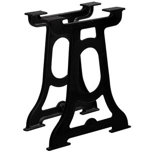 vidaXL Dining Table Leg | Set of 2 | Black | Cast iron | Standard | Durable