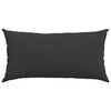 vidaXL Sofa Pillows 2 pcs Black 80 x 40 cm Fabric