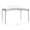 vidaXL Garden Gazebo 4x3 m Cream 180 g/m²