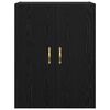 vidaXL Wall Cabinet Black Oak 69.5 x 34 x 90 cm Engineered Wood