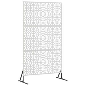 vidaXL Privacy Screen 100 x 50 x 180 cm Stainless Steel Silver
