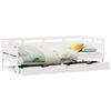 vidaXL Daybed with Drawers without Mattress White 90x200 cm Solid Wood