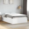 vidaXL Bed Frame without Mattress White 120x190 cm Small Double