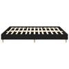 vidaXL Bed Frame Black Oak 203 x 203 x 25 cm Engineered Wood