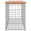 vidaXL Garden Bench Gabion Design 103x31.5x42 cm Solid Wood Douglas