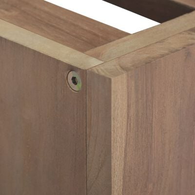 vidaXL Wall-mounted Bathroom Cabinet 60x39x40 cm Solid Wood Teak
