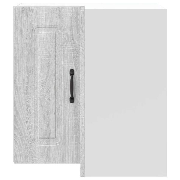 vidaXL Kitchen Wall Corner Cabinet Kalmar Grey Sonoma Engineered Wood