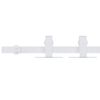 vidaXL Mini Sliding Cabinet Door Kit Carbon Steel White 152 cm