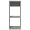 vidaXL Book Cabinet Concrete Grey 34x31x80 cm Engineered Wood