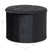 House Nordic Pouf Arya with Storage Black