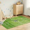 vidaXL Kids' Rug Green 160x230 cm Football Field Washable