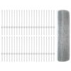 vidaXL Fence with Post Silver 0.5 x 100 m Steel