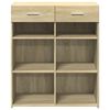 vidaXL Sideboard Sonoma Oak 80x42.5x93 cm Engineered Wood
