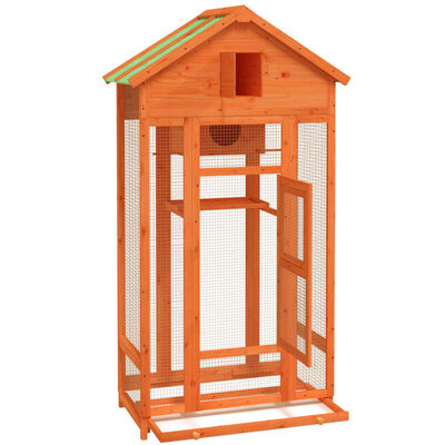 vidaXL Bird House Brown 91.5x53x170 cm Solid Wood Pine