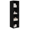 vidaXL TV Cabinet Set Black Oak 37 x 37 x 142.5 cm Engineered Wood