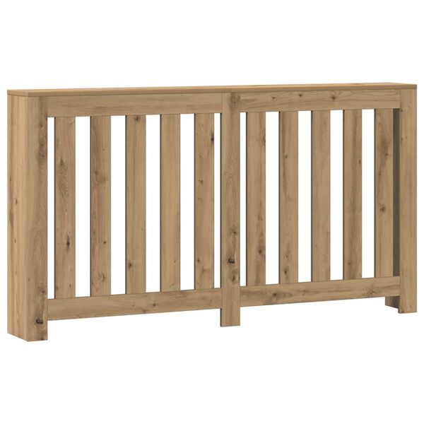 vidaXL Radiator Cover Artisian Oak 149x20x82 cm Engineered Wood