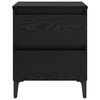 vidaXL Bedside Cabinet Black oak 40 x 35 x 50 cm Engineered wood