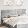 vidaXL Headboard with Headboard Concrete Grey 200 cm Engineered wood