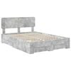 vidaXL Bed Frame Concrete Grey 160 x 200 cm Engineered Wood