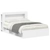 vidaXL Bed Frame with Storage White 160 x 200 cm Engineered Wood