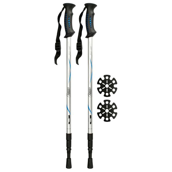 Abbey Hiking Canes 2 pcs Aluminium Silver 21SV-ZIB-Uni