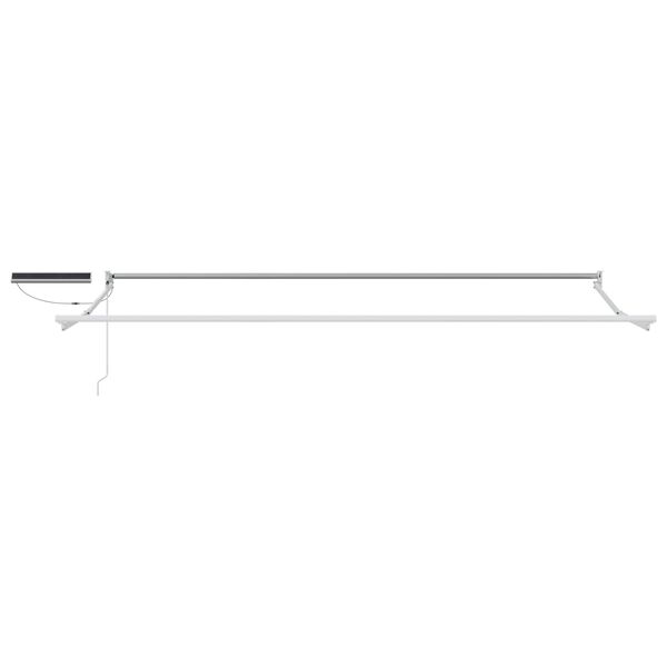 vidaXL Electric Retractable Awning White 4 x 2 m