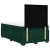 vidaXL Box Spring Bed with Mattress Dark Green 120x200 cm Velvet