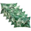 vidaXL Cushion Cover 6 pcs HEERLEN Leaf Pattern 50 x 75 cm Polyester