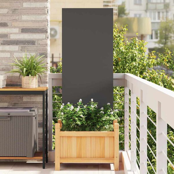 vidaXL Garden Privacy Screen Black 50 x 140 cm Cold-rolled steel
