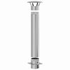vidaXL Chimney Extension Silver 35 x 35 x 132 cm Stainless steel