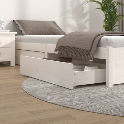 vidaXL Bed Drawers 4 pcs White Solid Wood Pine