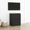 vidaXL TV Cabinet Black 40x35x54 cm Engineered Wood