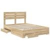 vidaXL Bed Frame with Drawer with Headboard Manual Engineered Wood