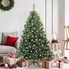 vidaXL Artificial Christmas Tree with 150 LEDs Green 150 cm PE and PVC