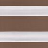 vidaXL Zebra Blind Brown 115x230 cm Fabric Width 110.9 cm Polyester