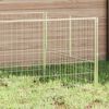 vidaXL Dog Kennel Silver 200x100x70 cm Steel