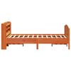 vidaXL Bed Frame without Mattress Wax Brown 140x190 cm Solid Wood Pine