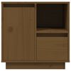 vidaXL Bedside Cabinet Honey Brown 50x34x50 cm Solid Wood Pine