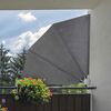 HI Balcony Screen 1.2x1.2 m Black Polyester