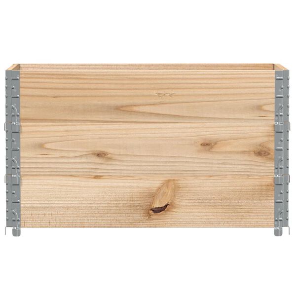 vidaXL Pallet Collars 3 pcs 100x50 cm Solid Wood Pine
