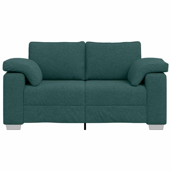 vidaXL Sofa Dark Green 160 x 77 x 82 cm Fabric
