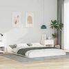 vidaXL Bed Frame White 160 x 200 cm Solid Pine Wood