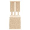 vidaXL Cat Tree with Sisal Scratching Posts Cream 86 cm