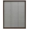 vidaXL Plisse Insect Screen for Windows Aluminium Brown 60x80 cm