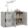 vidaXL Sideboard Concrete Grey 100x33x59.5 cm Engineered Wood