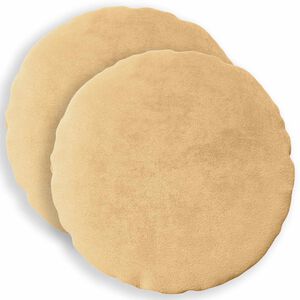 vidaXL Cushion Cover 2 pcs HEERLEN Taupe Dia. 30 cm Flannel