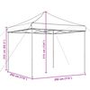 vidaXL Foldable Party Tent Pop-Up Burgundy 292x292x315 cm