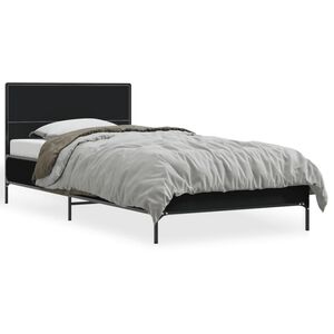 vidaXL Bed Frame without Mattress Black 90x200 cm