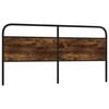 vidaXL Replace Headboard Smoked Oak 190 cm Steel and Engineered Wood