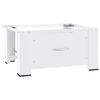 vidaXL Washing Machine Pedestal with Drawer White
